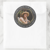 Begrafenis Sympathy Foto Memorial Sticker (Tas)