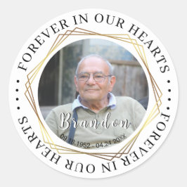 Begrafenis Sympathy Foto Memorial Sticker