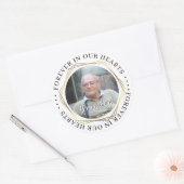 Begrafenis Sympathy Foto Memorial Sticker (Envelop)