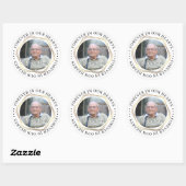 Begrafenis Sympathy Foto Memorial Sticker (Vel)