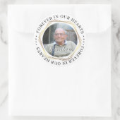Begrafenis Sympathy Foto Memorial Sticker (Tas)