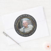 Begrafenis Sympathy Foto Memorial Sticker (Envelop)