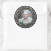Begrafenis Sympathy Foto Memorial Sticker (Tas)
