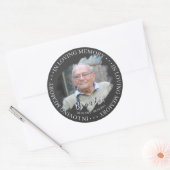 Begrafenis Sympathy Foto Memorial Sticker (Envelop)