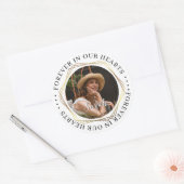 Begrafenis Sympathy Foto Memorial Sticker (Envelop)