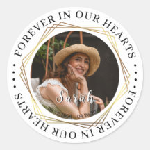 Begrafenis Sympathy Foto Memorial Sticker