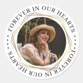 Begrafenis Sympathy Foto Memorial Sticker