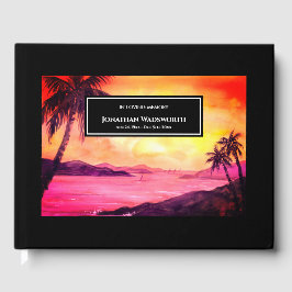 Begrafenis Tropical Beach Sunset Sfeer Gastenboek