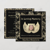 begrafenis / uitnodiging tot het indienen van een  (Voorkant / Achterkant)