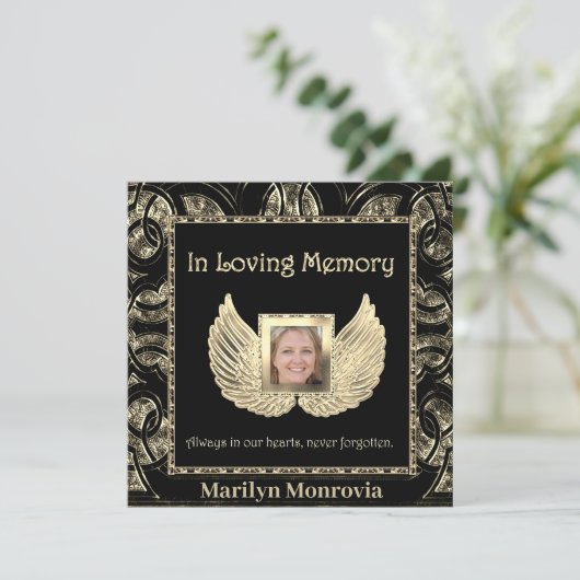 begrafenis / uitnodiging tot het indienen van een  (Staand voorkant)