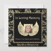 begrafenis / uitnodiging tot het indienen van een  (Voorkant)