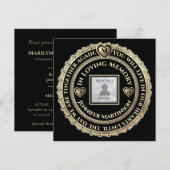 begrafenis / uitnodiging tot het indienen van een  (Voorkant / Achterkant)