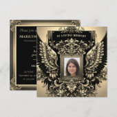 begrafenis / uitnodiging tot het indienen van een  (Voorkant / Achterkant)