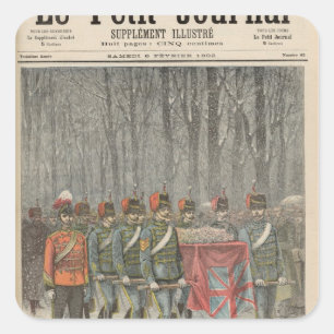 begrafenis van Albert Victor Duke of Clarence Vierkante Sticker