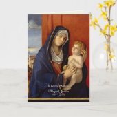 Begrafenis van de Heilige Maagd Maria Jezus Kaart (Gele Bloem)