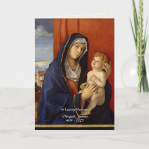 Begrafenis van de Heilige Maagd Maria Jezus Kaart