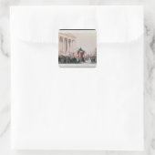 begrafenis van de slachtoffers van de La Madeleine Vierkante Sticker (Tas)