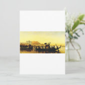 Begrafenis van een mummie op de Nijl door Frederic Kaart (Staand voorkant)