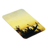 Begrafenis van een mummie op de Nijl door Frederic Magneet (Rechterzijde)