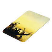 Begrafenis van een mummie op de Nijl door Frederic Magneet (Linkerzijde)