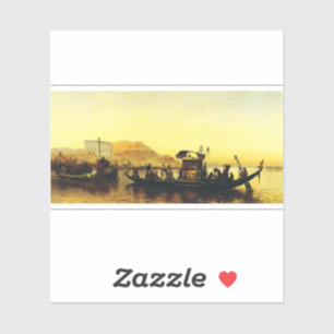 Begrafenis van een mummie op de Nijl door Frederic Sticker