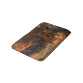 Begrafenis van een Viking (door Frank Dicksee) Badmat (Gekanteld)