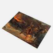 Begrafenis van een Viking (door Frank Dicksee) Deurmat (Schuin)