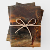 Begrafenis van een Viking (door Frank Dicksee) Inpakpapier Vel (In situ)