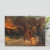 Begrafenis van een Viking (door Frank Dicksee) Kaart (Staand voorkant)