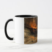 Begrafenis van een Viking (door Frank Dicksee) Mok (Links)