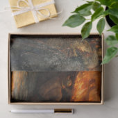 Begrafenis van een Viking (door Frank Dicksee) Tissuepapier (Geschenk)