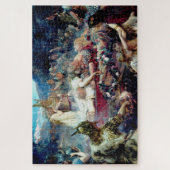 begrafenis van een Viking Warrior Sigurd en Brynhi Legpuzzel (Verticaal)