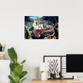 begrafenis van een Viking Warrior Sigurd en Brynhi Poster (Thuiskantoor)