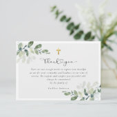 Begrafenis van Eucalyptus Sympathy Bedankkaart (Staand voorkant)