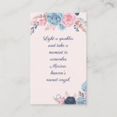 Begrafenis van het leven Sparkler Afscheid Visitekaartje (Voorkant)