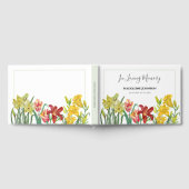 Begrafenis van Loved One Waterverf Spring Bloom Gastenboek (Volledig)