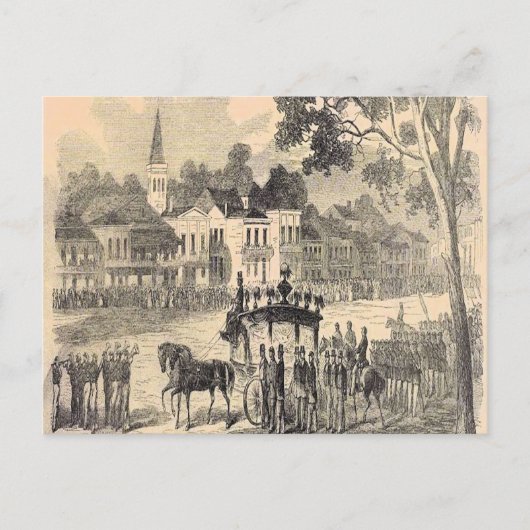 Begrafenis van New Orleans 1800 Briefkaart (Voorkant)