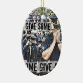 begrafenis van politie keramisch ornament (Rechts)