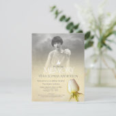 begrafenis van roos met foto's van Memorial Kaart (Staand voorkant)