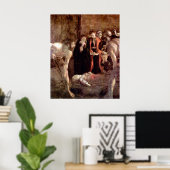 begrafenis van Saint Lucia door Caravaggio Poster (Thuiskantoor)