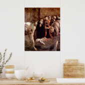 begrafenis van Saint Lucia door Caravaggio Poster (Keuken)