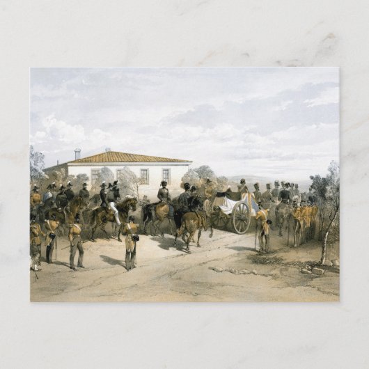 begrafenis van veldmaarschalk Lord Raglan Briefkaart (Voorkant)