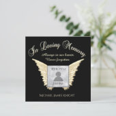 begrafenis/viering van een levenslange kennisgevin kaart (Staand voorkant)