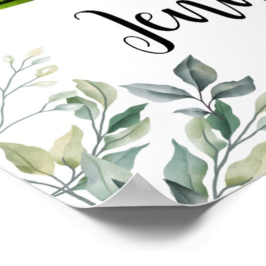 Begrafenis Welkomstbord Sjabloon Poster (Hoek)