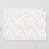 Begrafenis Wildflower Dank u Bedankkaart (Achterkant)