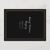 Begrafenis Zwart-wit Foto Dank u Kaart (Achterkant)