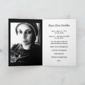 Begrafenisaankondiging : Elegant kruis Aankondiging (Binnen)