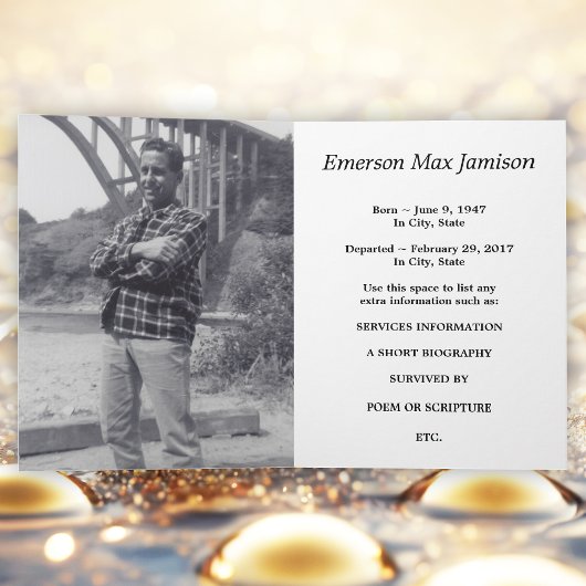 Begrafenisaankondiging : Elegant kruis Aankondiging