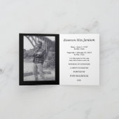 Begrafenisaankondiging : Elegant kruis Aankondiging (Binnen)