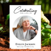 Begrafenisaankondiging, herdenkingsdienst Foto Kaart